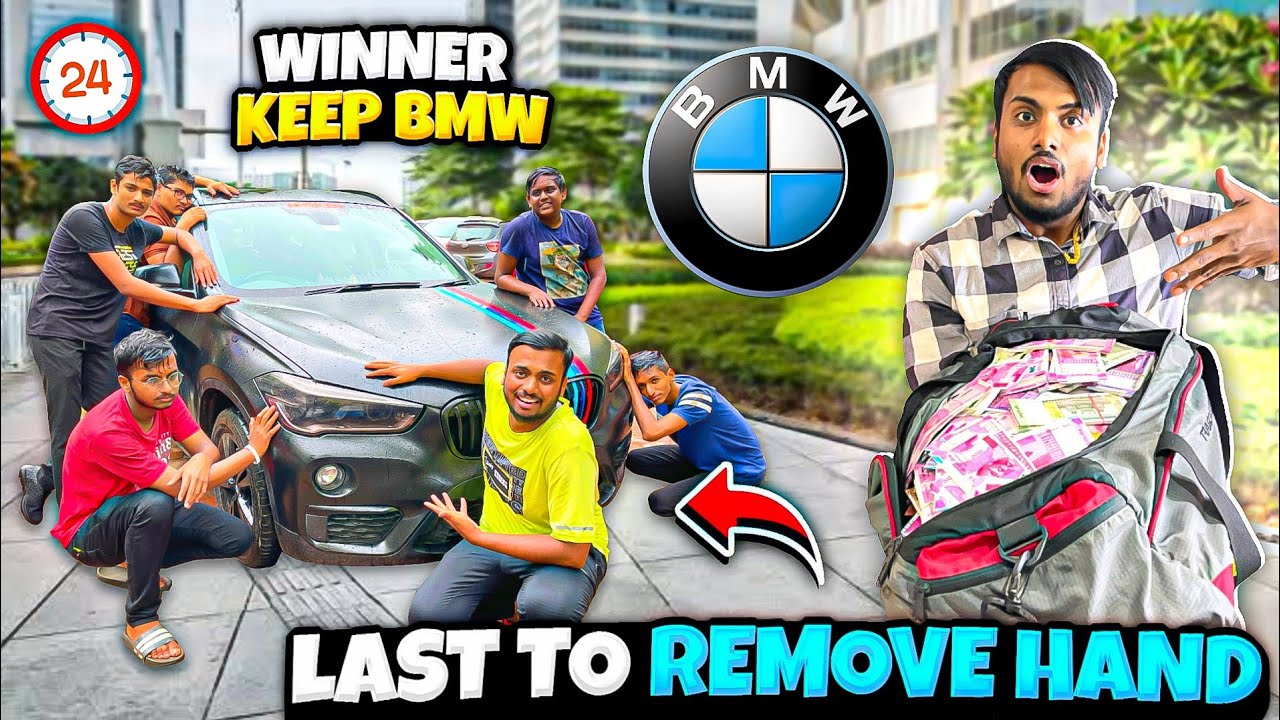 Last To Remove Hand, Winner Will Get Bmw Car 😱