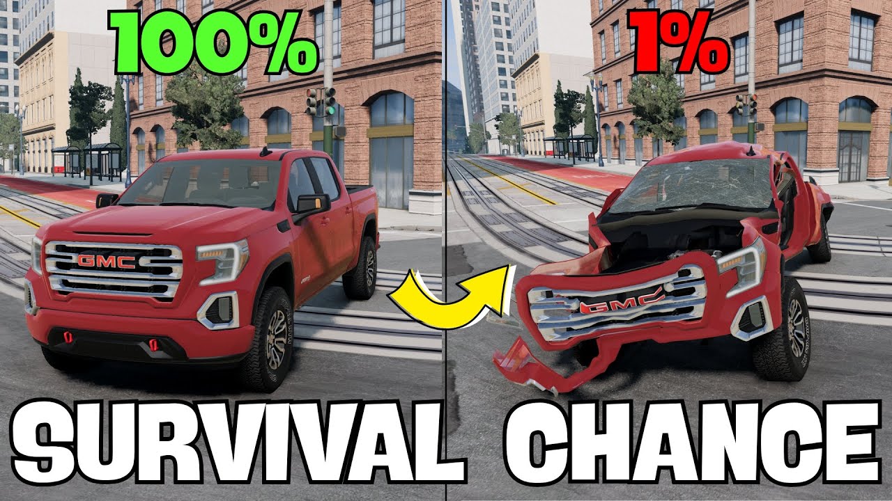 Who Survives? | Survival Chance #14 | Extreme Crashes BeamNG.drive