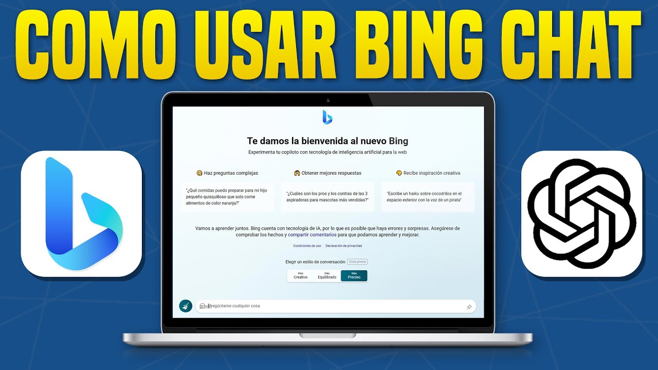 C&oacute;mo Usar BING CHAT (AI) Tutorial Completo