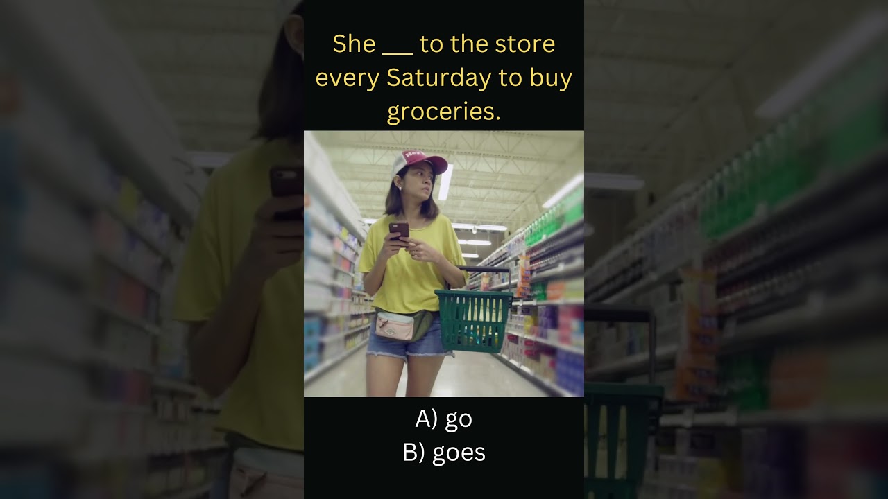 ⏳ She ___ to the store every Saturday to buy groceries.