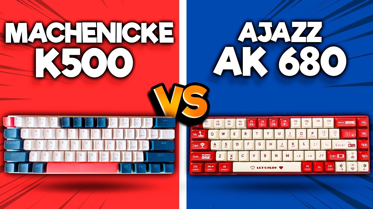 TECLADO GAMER ???  AJAZZ AK680 VS MACHENIKE K500 - Qual escolher ???