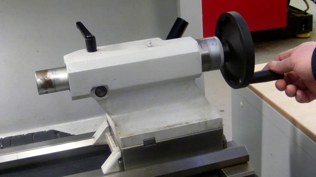 Einweisung Drehmaschine 3 Reitstock