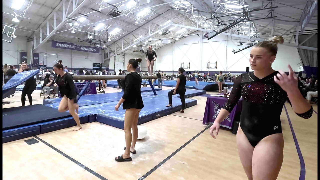 College Gymnastic Balance Beam Part Four 4k Sports Video #college #sports #collegegymnastics