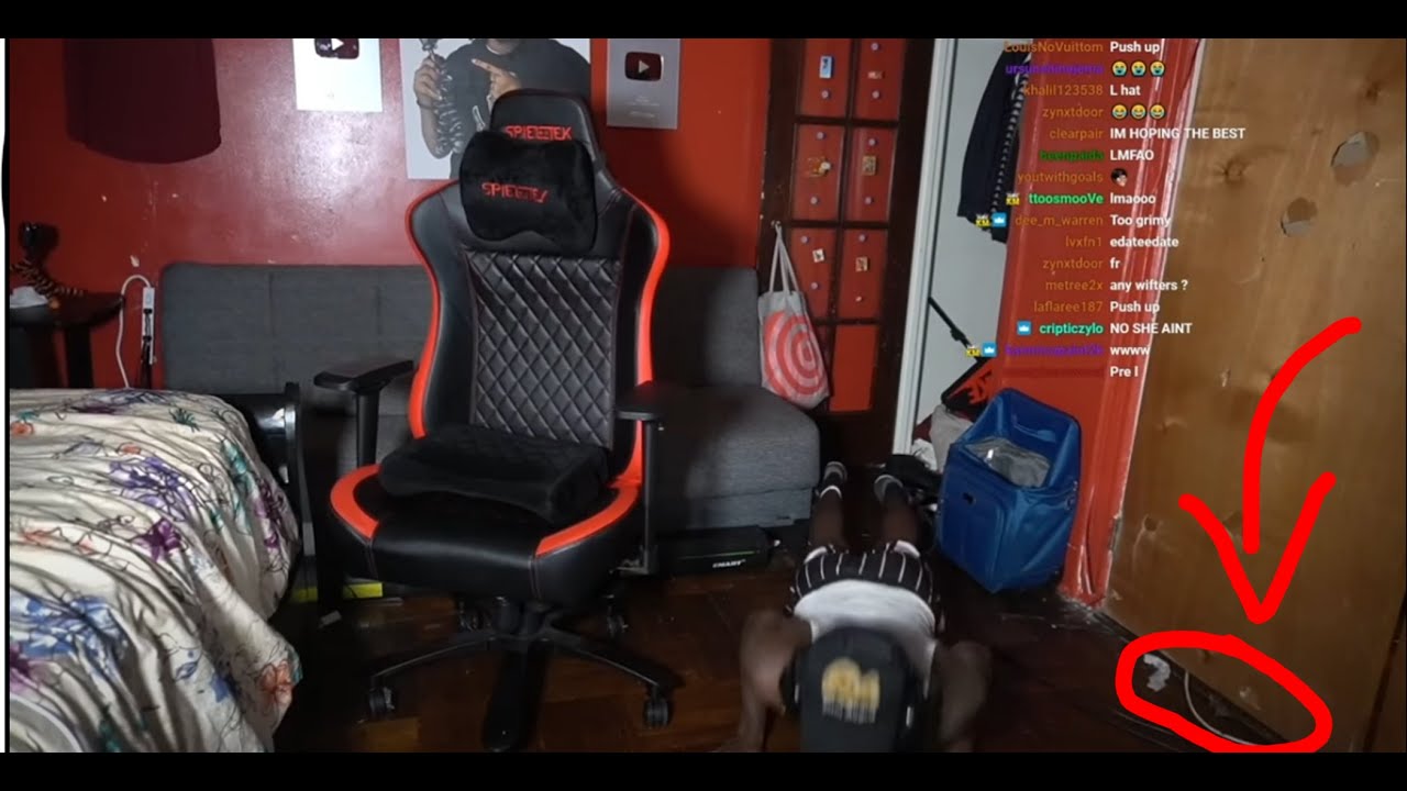KAI CENAT HAS A RAT RUN ACROSS HIS ROOM WHILE STREAMING (LOOK NEAR DOOR)