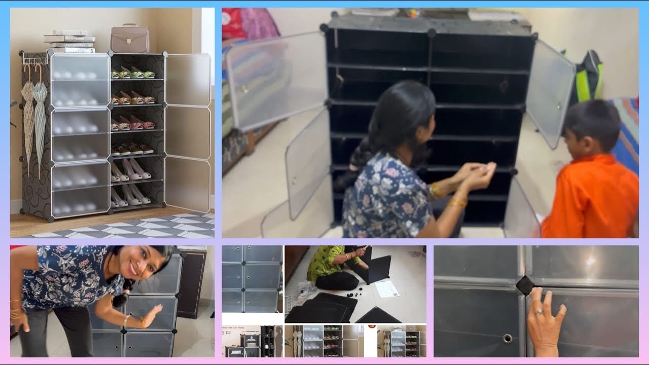 Shoe Rack / Multipurpose Rack From Amazon | How to Assemble with lock #onlineshopping #review