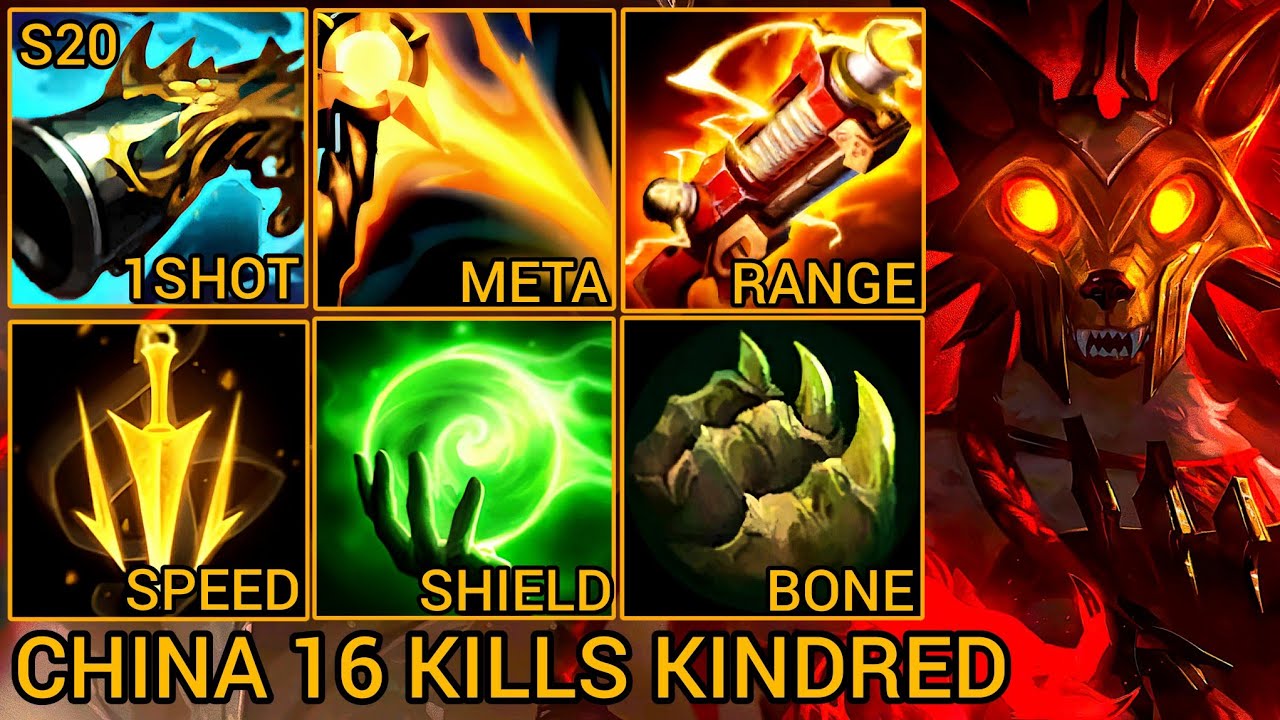 Kindred MVP Jungle S Rating With 16 Kills - China Wild Rift New Meta Build & Runes By Tiarty