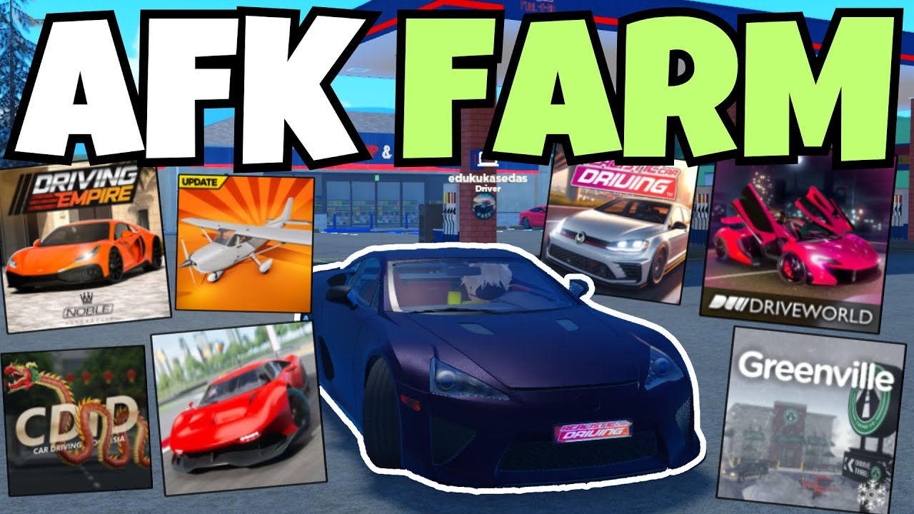 Как фармить АФК в любой гоночной игре Roblox 2024