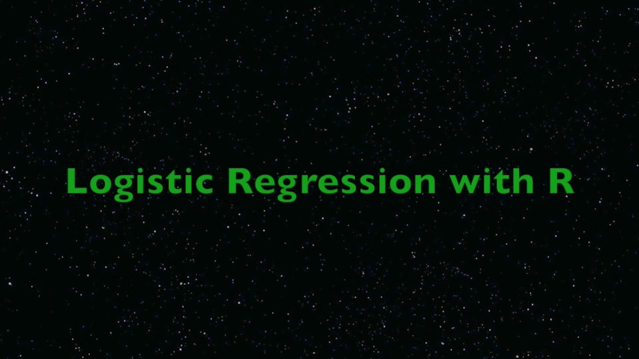 Logistic Regression with R: Categorical Response Variable at Two Levels (2015)