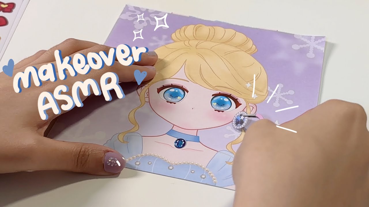 [🎧ASMR] Paper Disney Princess Makeover 🧸*SO RELAXING*
