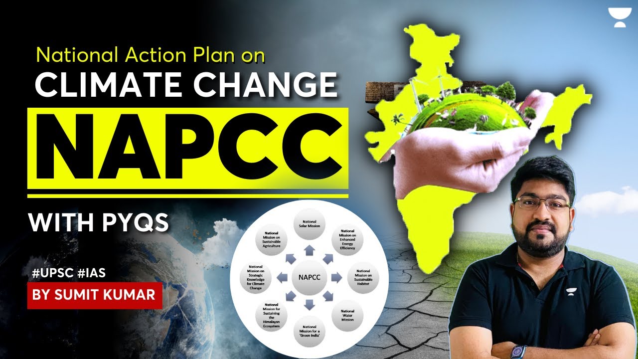 NAPCC(National Action plan on Climate Change) - 8 Missions & PYQs | By Sumit Konde #upsc #ias