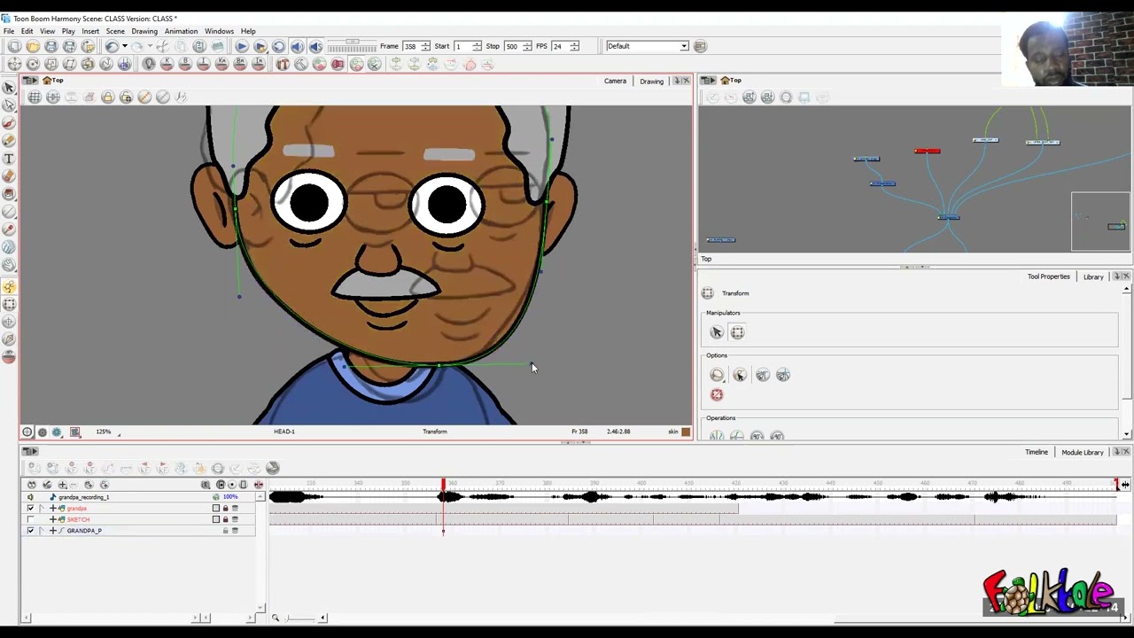 posing and creating drawing substitutions in toon boom harmony online class