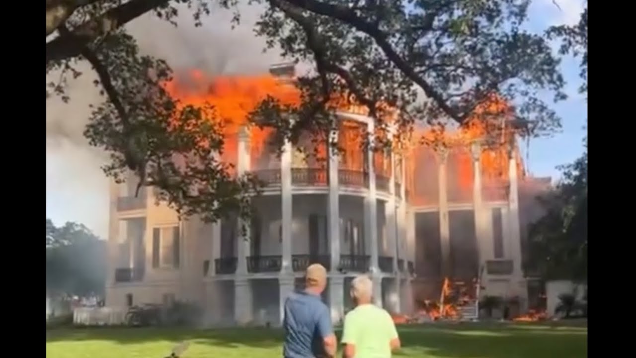 ASMR Nottoway Plantation Fire - 1 Hour