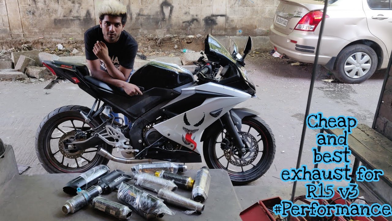 Cheap & Best Exhaust for Yamaha R15 V3 | Bought a new Exhaust for Devil