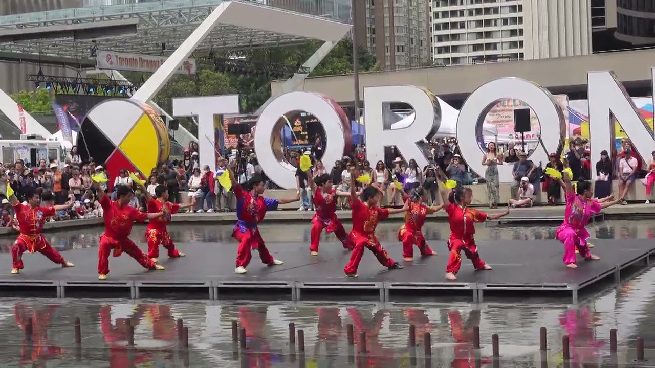 Awe-inspiring moments from the Wayland Li Wushu team's performance at the Toronto Dragon Festival!