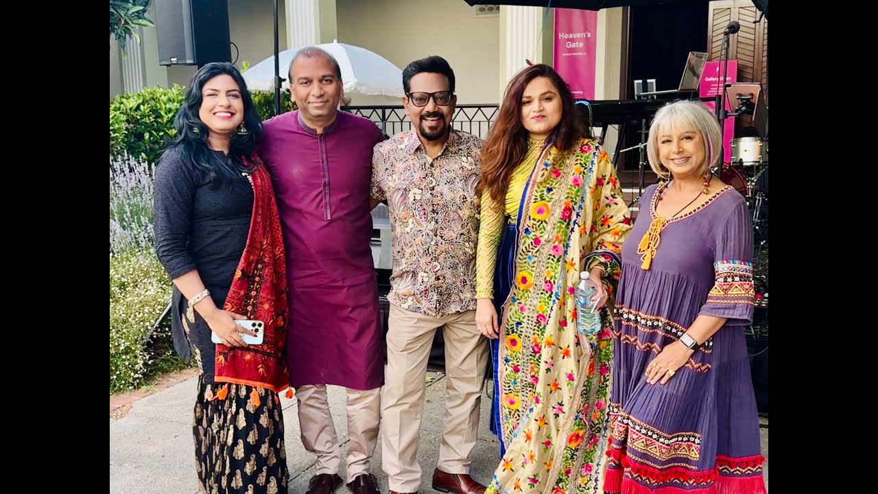 🎸Karisha & The FunKaars LIVE🎙️🎷🥁🎹 at NFSA Canberra 🇦🇺with #RJManish 🎤 🎧