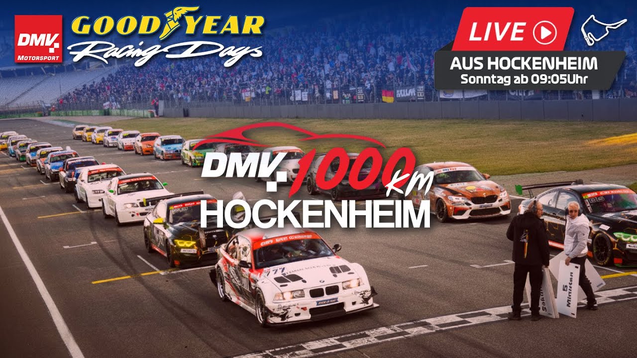 🔴 6. Lauf DMV Goodyear Racing Days 2025 - 1.000KM Hockenheim - 26.10.2025 - Live