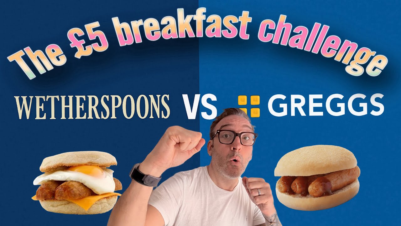 Завтраки Greggs и Wetherspoons — цена одинаковая, разница большая.