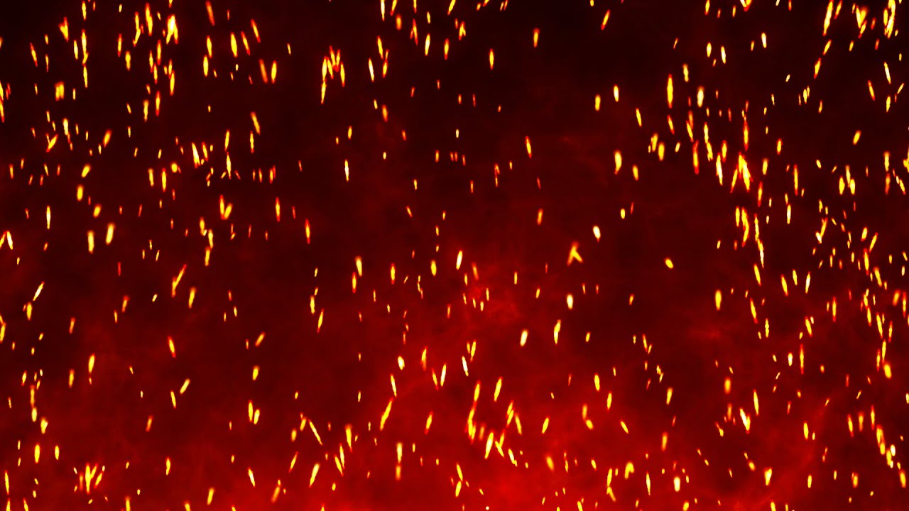 ФОН 🔥 Горячие искры от костра летят вверх на огненном фоне в бесконечном цикле +4K 60FPS