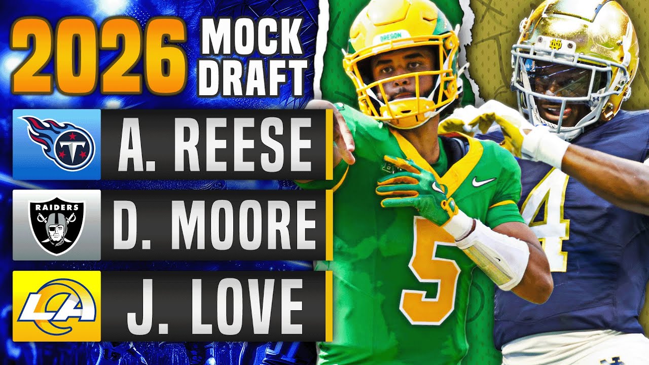 2026 NFL Mock Draft (2 Rounds) | Early Stars, Surprise Picks, & Big Board Shakeups!