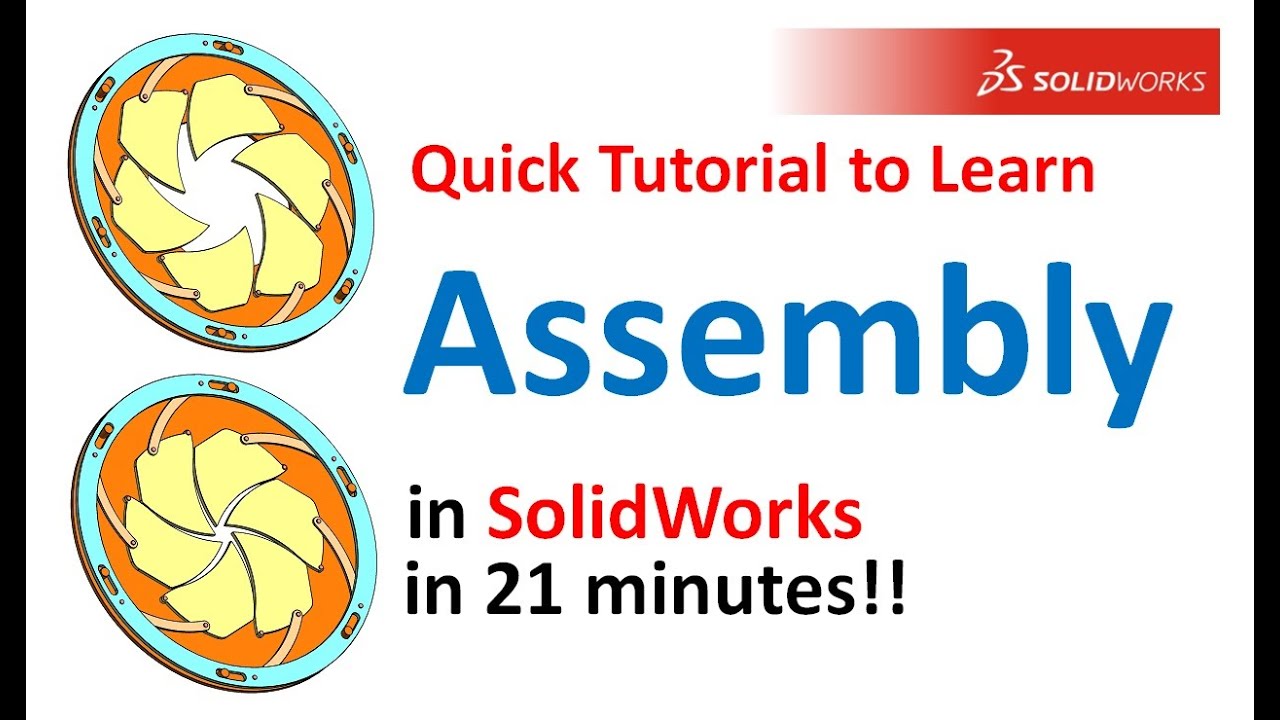 SolidWorks Assembly Tutorial for Beginners (Diaphragm)