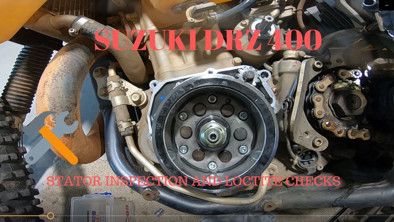 HOW TO:- Suzuki DRZ400 Stator Inspection and Loctite Checks. Step By Step Guide. A MUST WATCH