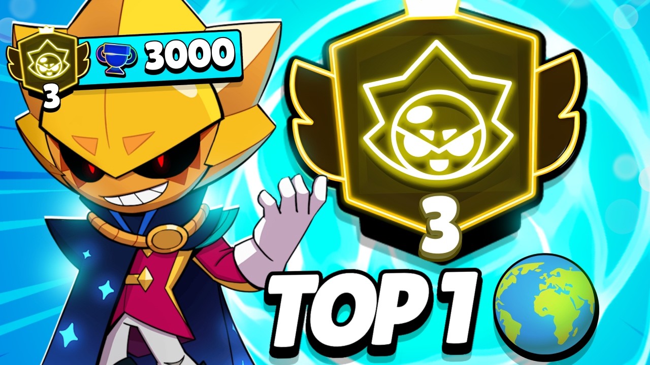 AJUDEI o PRIMEIRO BR a PEGAR PRESTIGIO 3 (3000 TROFÉUS) e TOP 1 GLOBAL no BRAWL STARS!