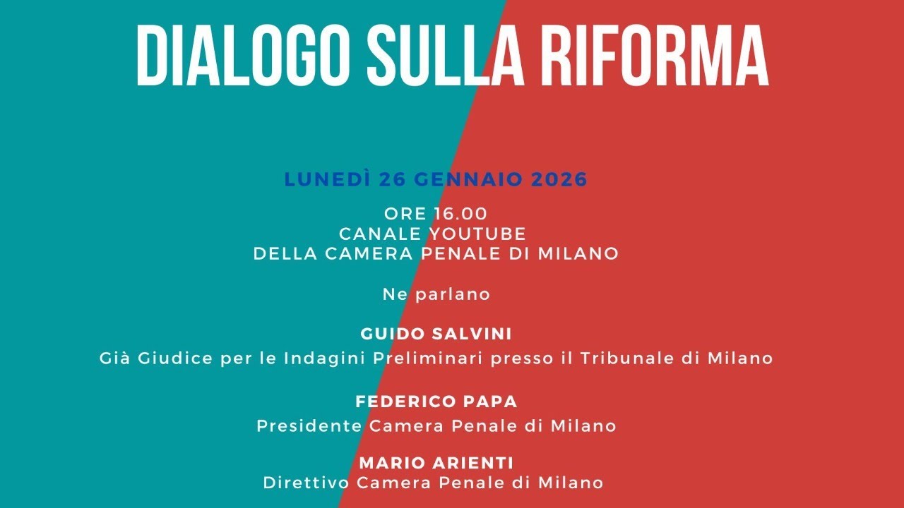 DIALOGO SULLA RIFORMA