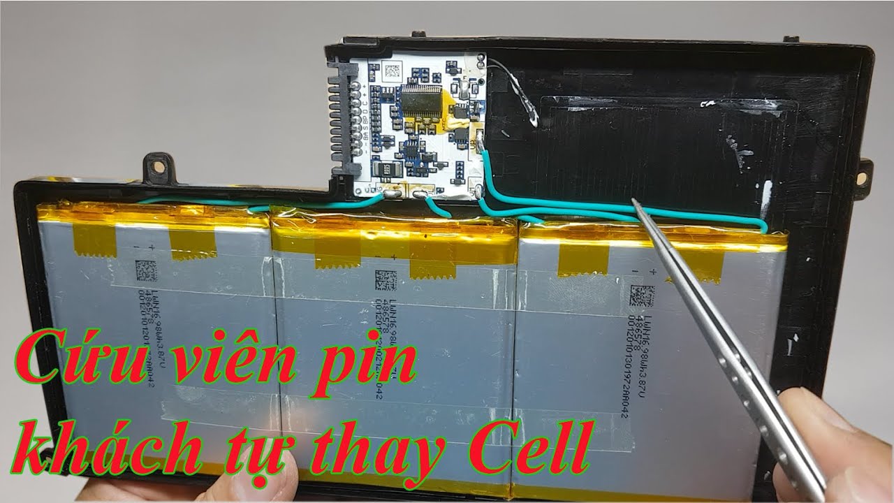 Khách tự thay Cell pin tại nhà và cái kết | Cứu viên pin khách tự sửa bị chập DELL-5547-5548-TRHFF