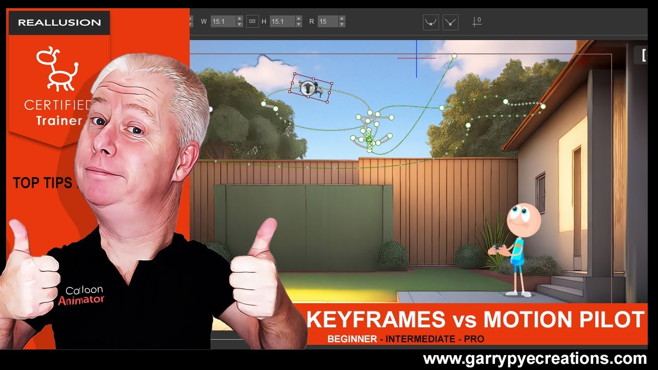 Cartoon Animator 5 -  Motion Pilot vs Keyframe by Garry Pye