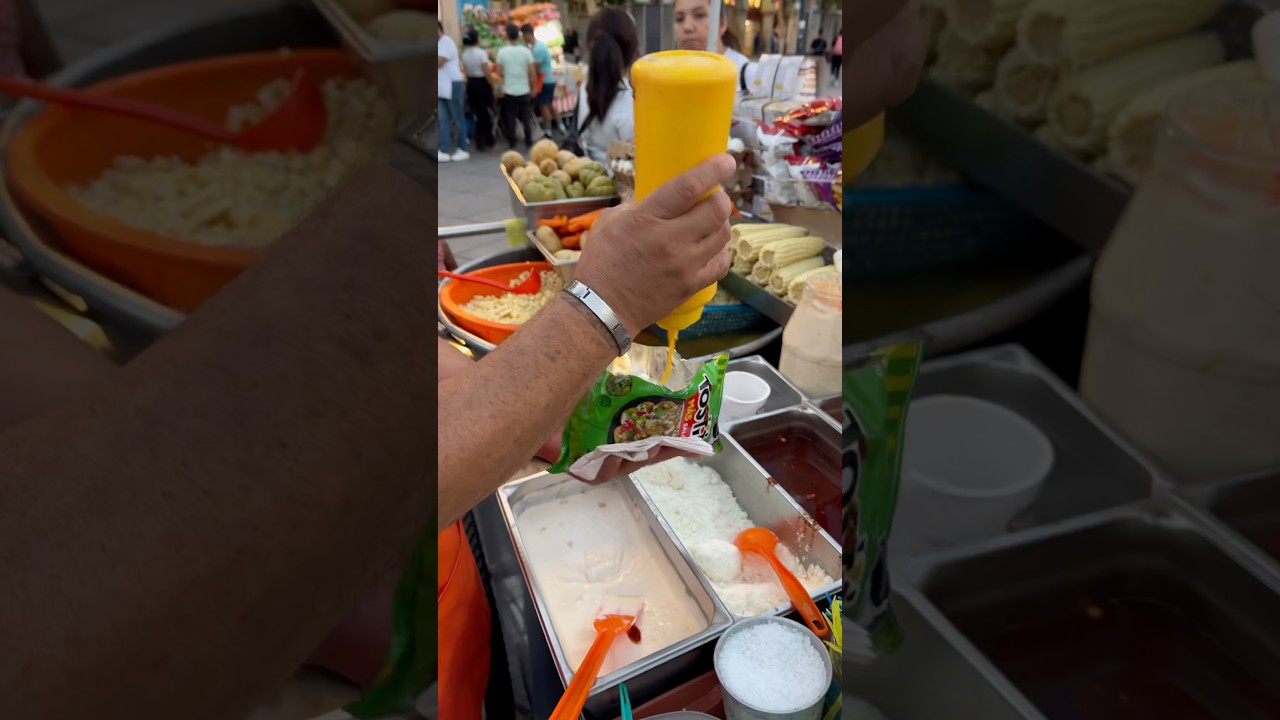 Tostielotes con crema y queso amarillo 🌽 #tostielotes #parati #viral