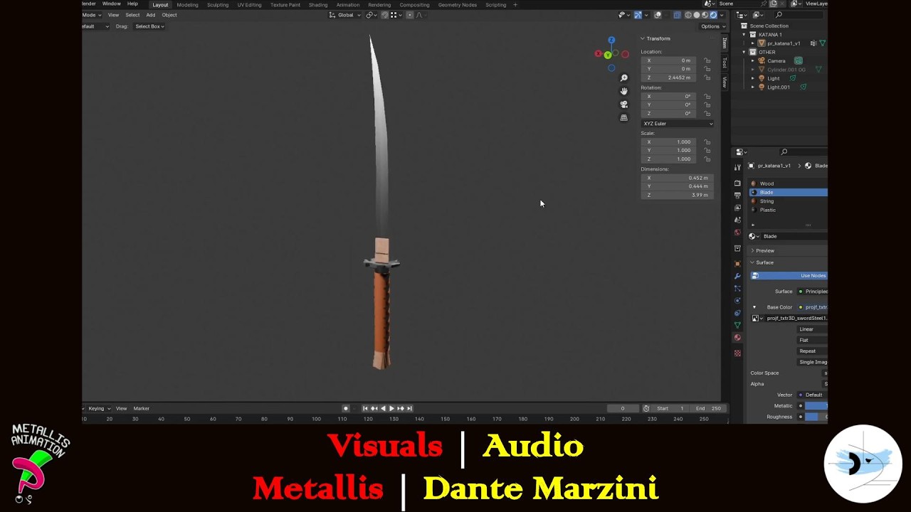 [Animation project] Project F development showcase 4 - Sword Prop, Textures and Music (2026-09-02)