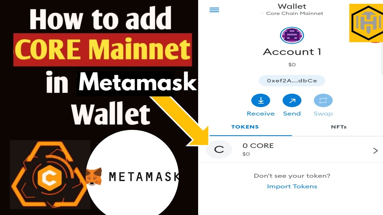 How to add Core Mainnet to Metamask Wallet #howto
