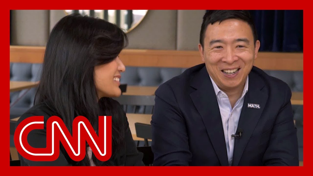 Evelyn Yang joins 2020 hopeful husband Andrew for their first joint interview