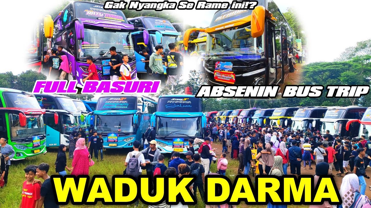 FULL TELOLET BASURI DAV AIR HORN‼️ Absenin Semua Bus Trip Waduk Darma RAME BANGET 🤩