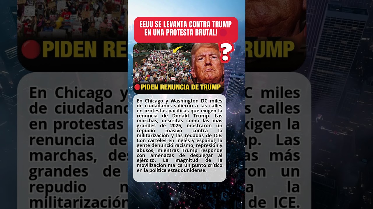 EEUU se levanta contra Trump en protestas masivas