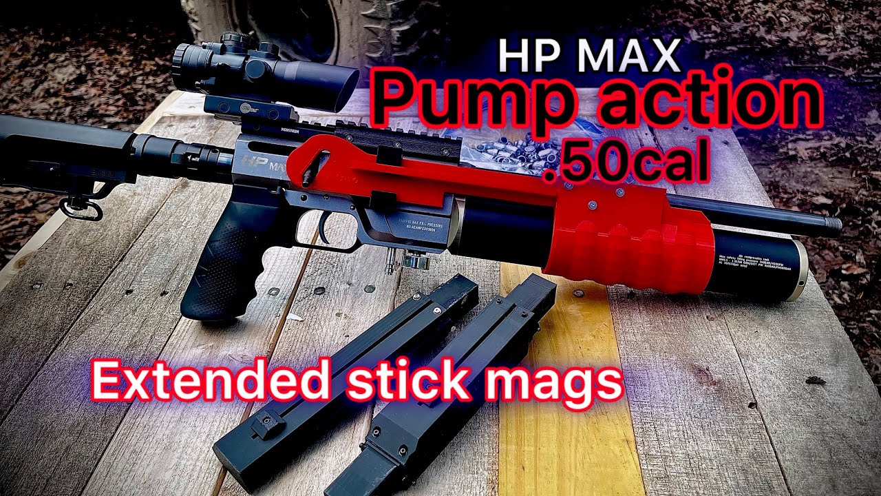 HP Max .50 PUMP ACTION and EXTENDED MAG kit = 100% effective