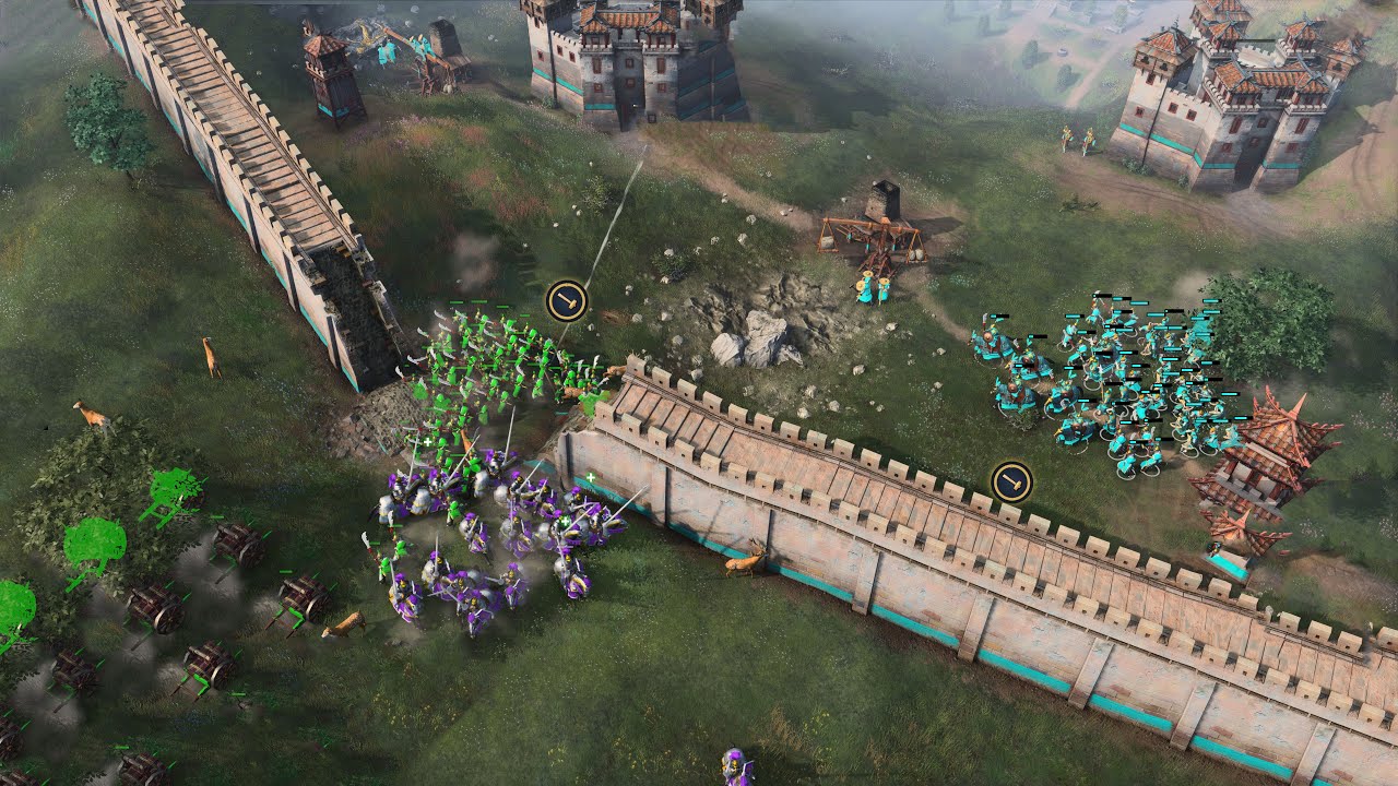 Age of Empires 4 - 2v2v2v2 THE FALL OF CHINA | Multiplayer Gameplay