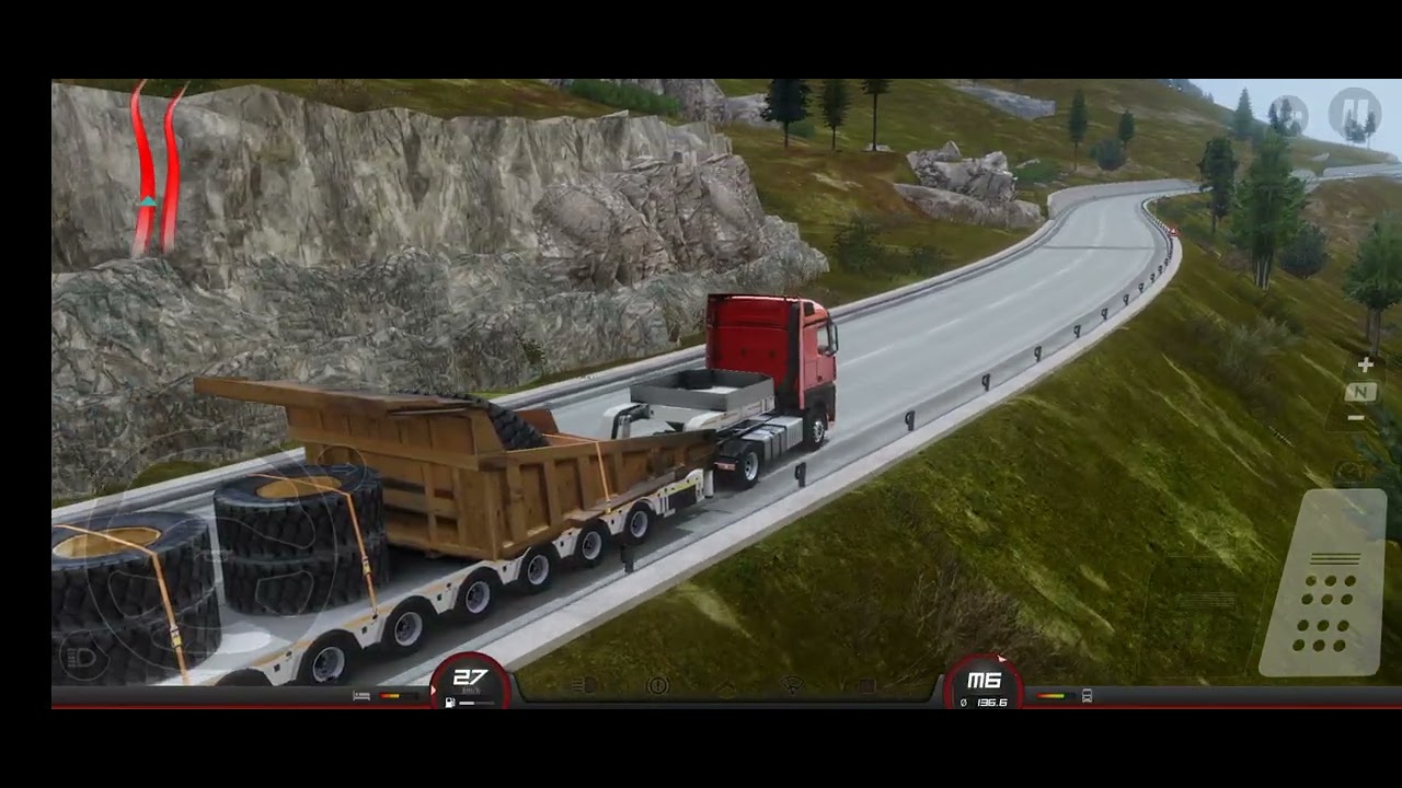 Truckers of Europe 3 gameplay.. heavy load
