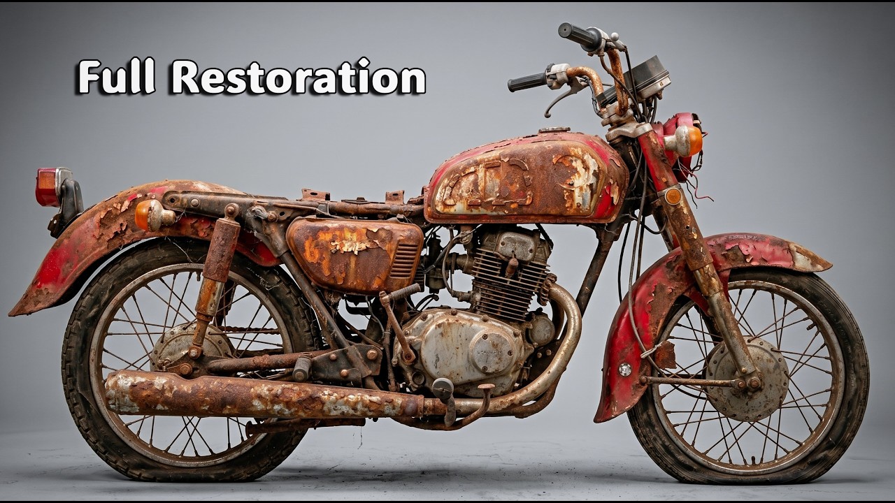 Full Restoration of 50 years Old Honda 175cc