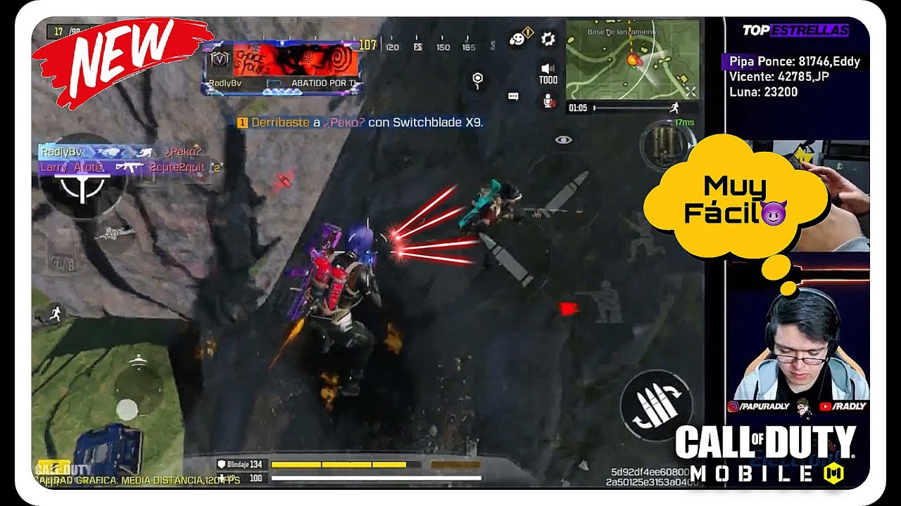 RADLY SE METIO A LOBBYS DE PC USANDO UN CONTROL PARA VER EL NIVEL QUE HAY🔥| CALL OF DUTY MOBILE |