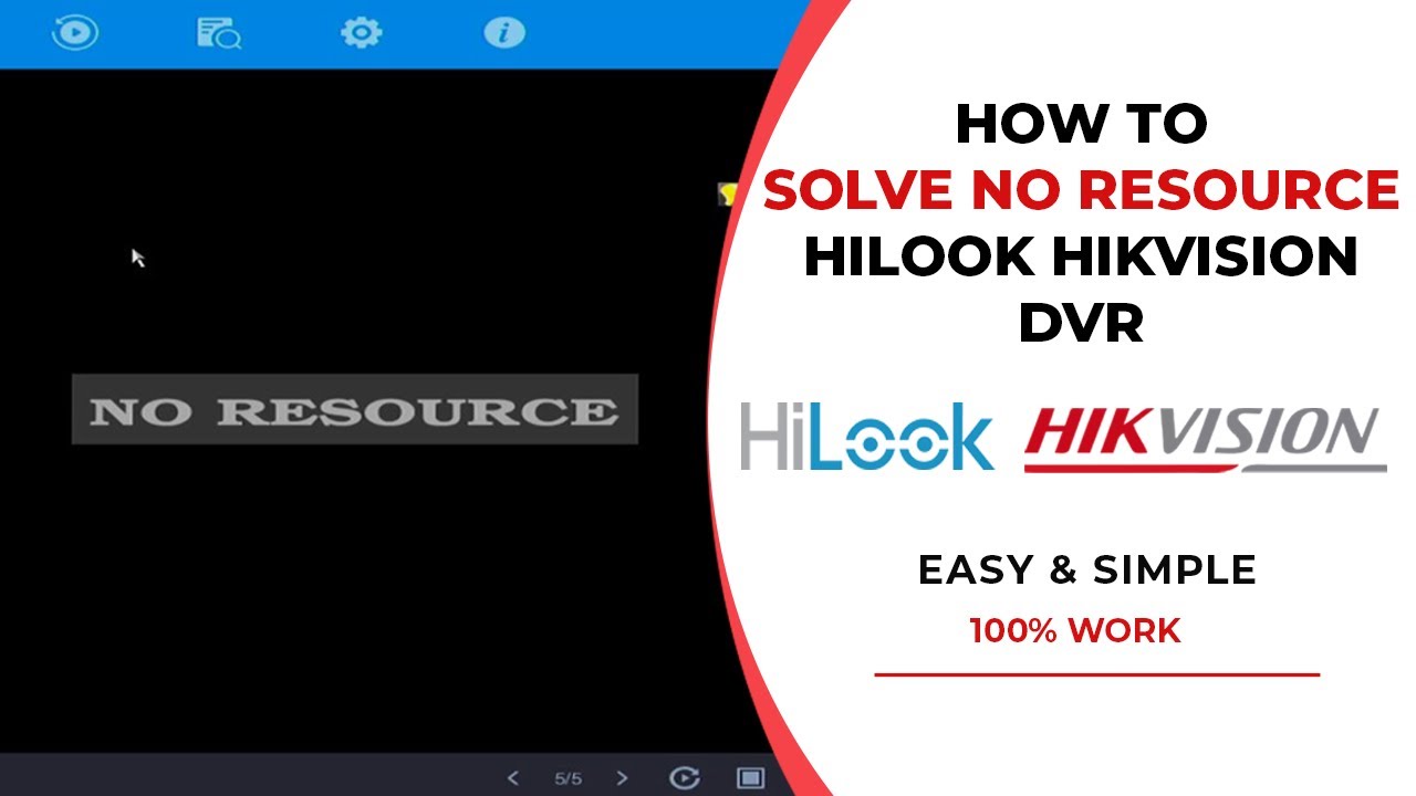 How To Solve Hilook Hikvision No Resource