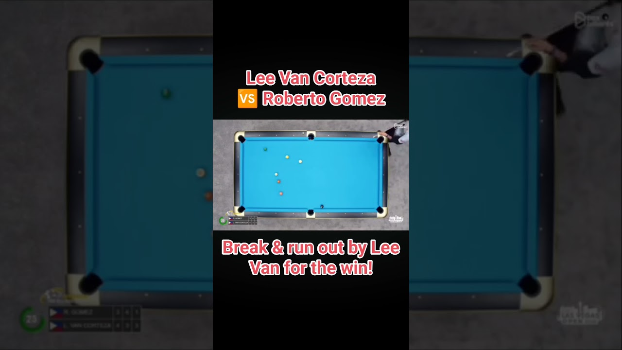 Lee Van Corteza🆚 Roberto Gomez #videoviral #videos #videoshort #10ball #billiards #billiardfans