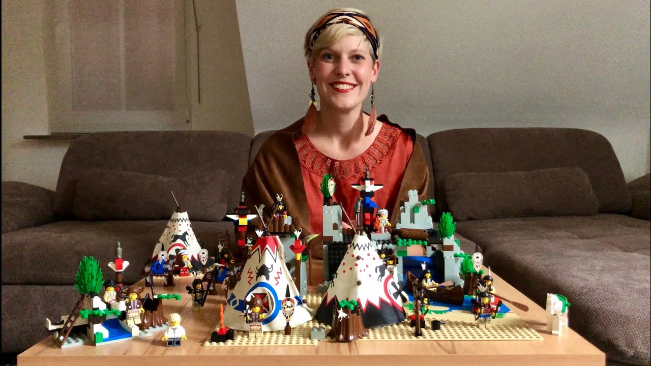 LEGO® System Western Indianer - Rain Dance Ridge 6718, Chiefs Tepee 6746, Rapid River Village 6766