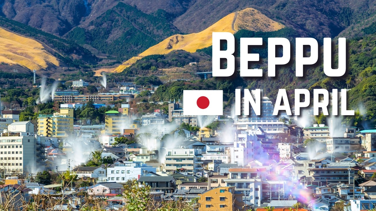Beppu Onsen Walk 🇯🇵 | Steam-Filled Streets, Jigoku Cooking & Mount Tsurumi Views