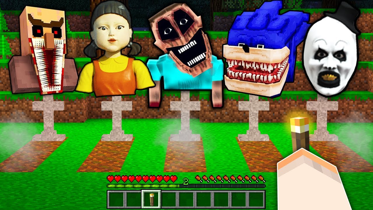 NAJSTRASZNIEJSZE GROBY JAKIE WIDZIAŁEM W MINECRAFT?! GPLAY & LUMI