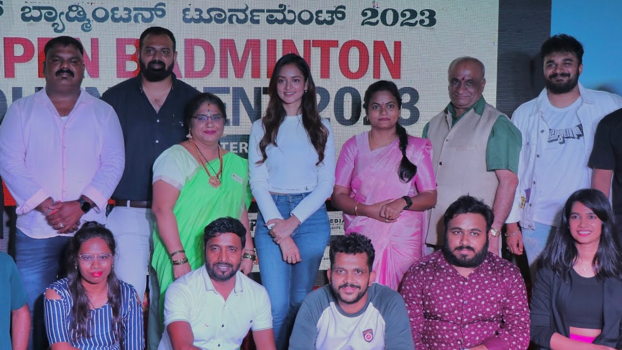 Open Badminton Tournament Full Event | Shanvi Srivastava | Chittara Magazine | V Media Entertainment