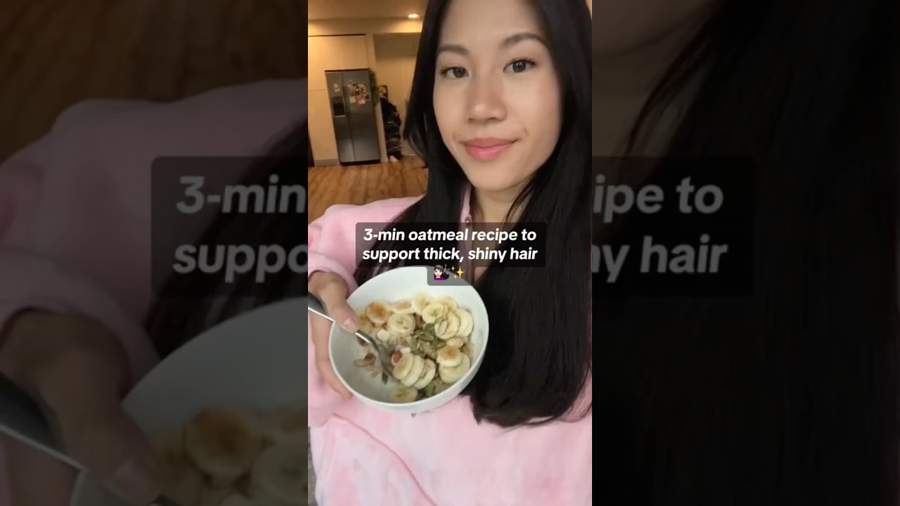Oatmeal for healthy hair?! #asianhair #healthyhairtips #growyourhair #healthyeating
