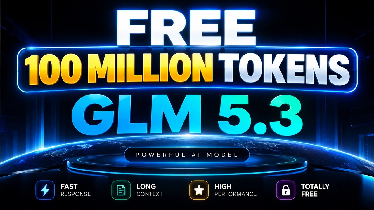 GLM-5.3: 100 миллионов бесплатных токенов