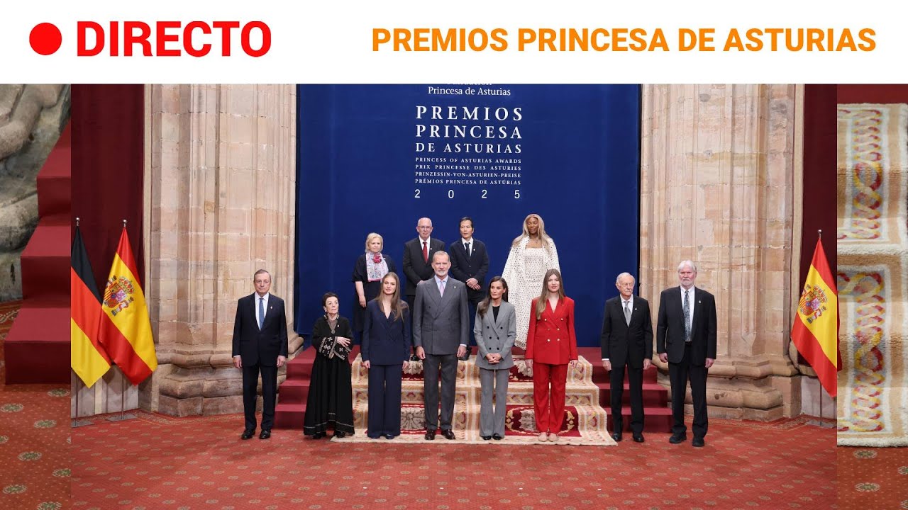 PREMIOS PRINCESA de ASTURIAS: LA FAMILIA REAL RECIBE A LOS GALARDONADOS | RTVE Noticias