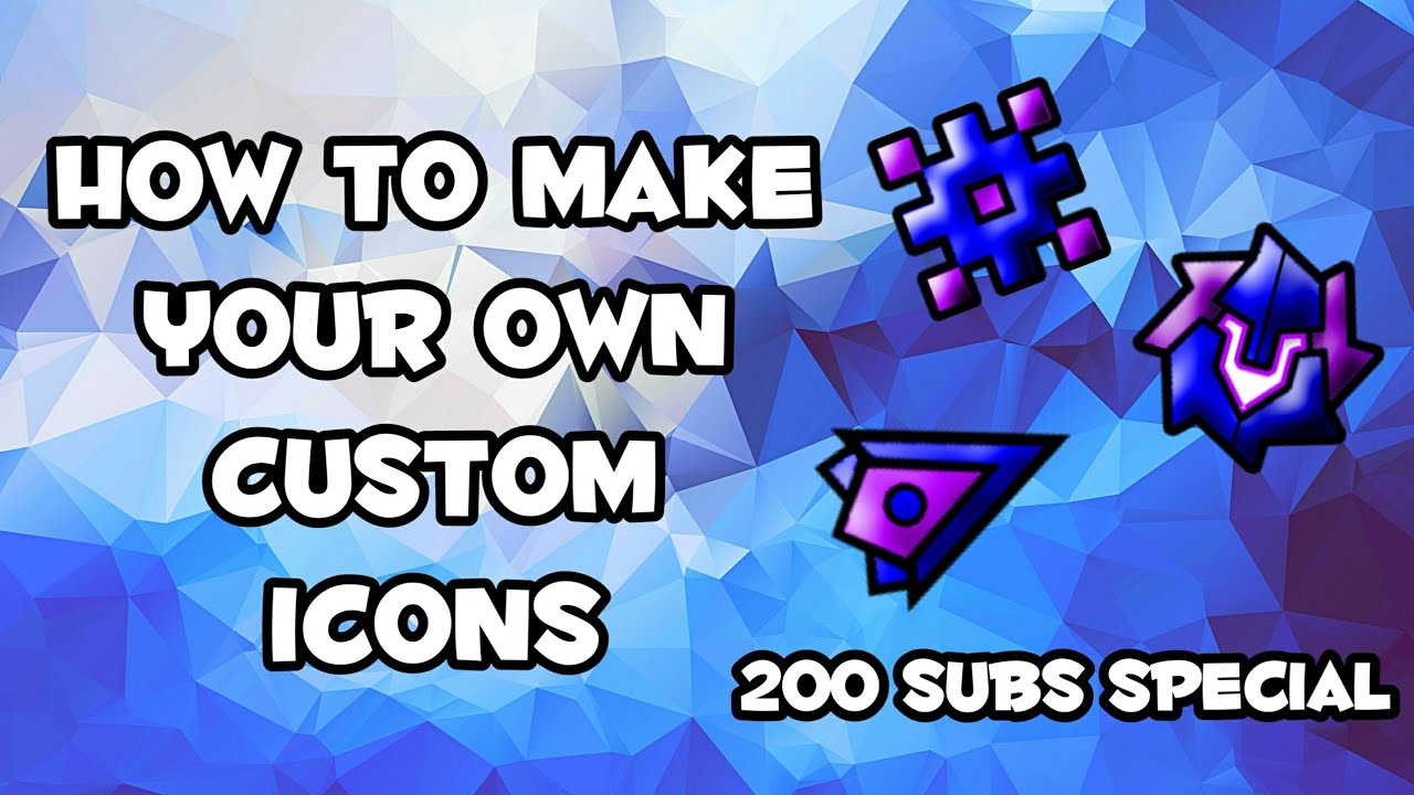 How To Make Your Own Custom Icons In Geometry Dash On Android (200 Subs Special🎉) | DroidRider